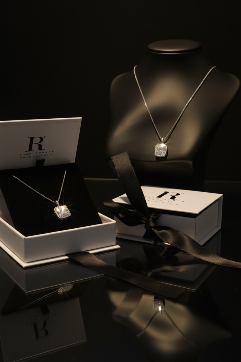 Diamond Necklace - Dark Luxury Editorial