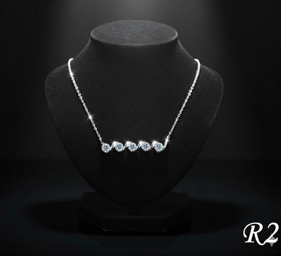 Line Em' Up Diamond Necklace