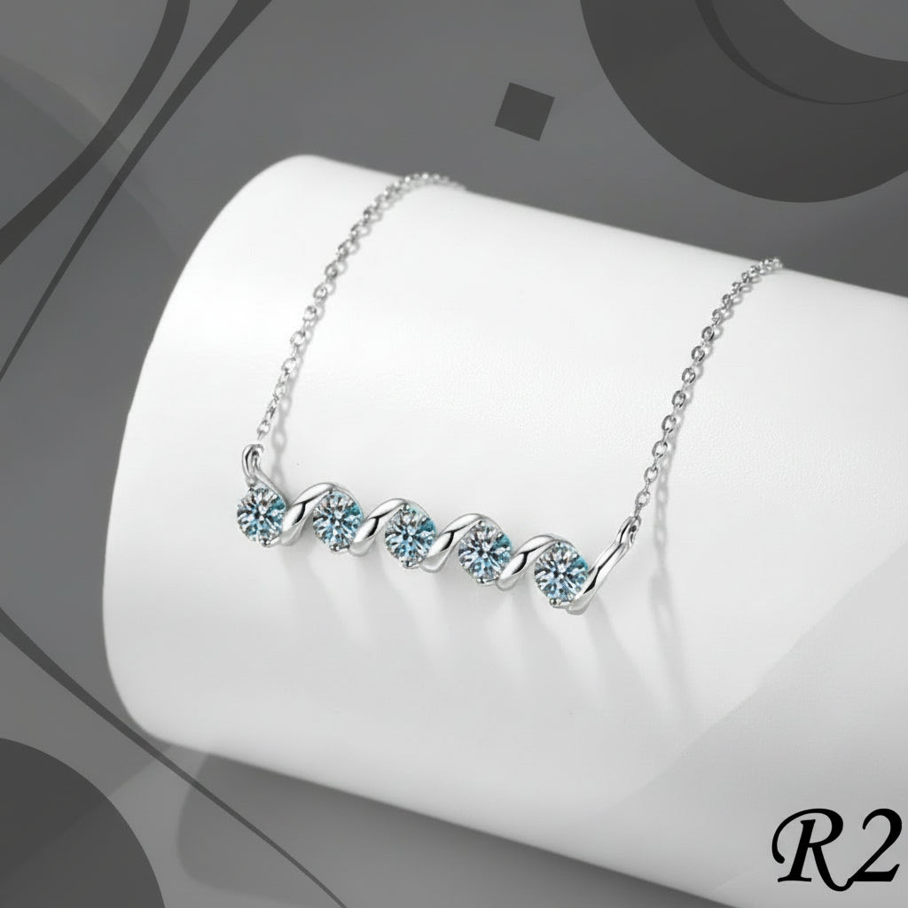 Line Em' Up Diamond Necklace