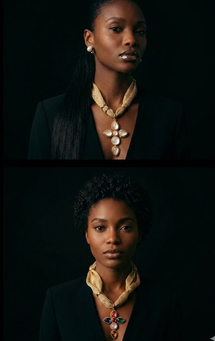 Cross Over Necklace