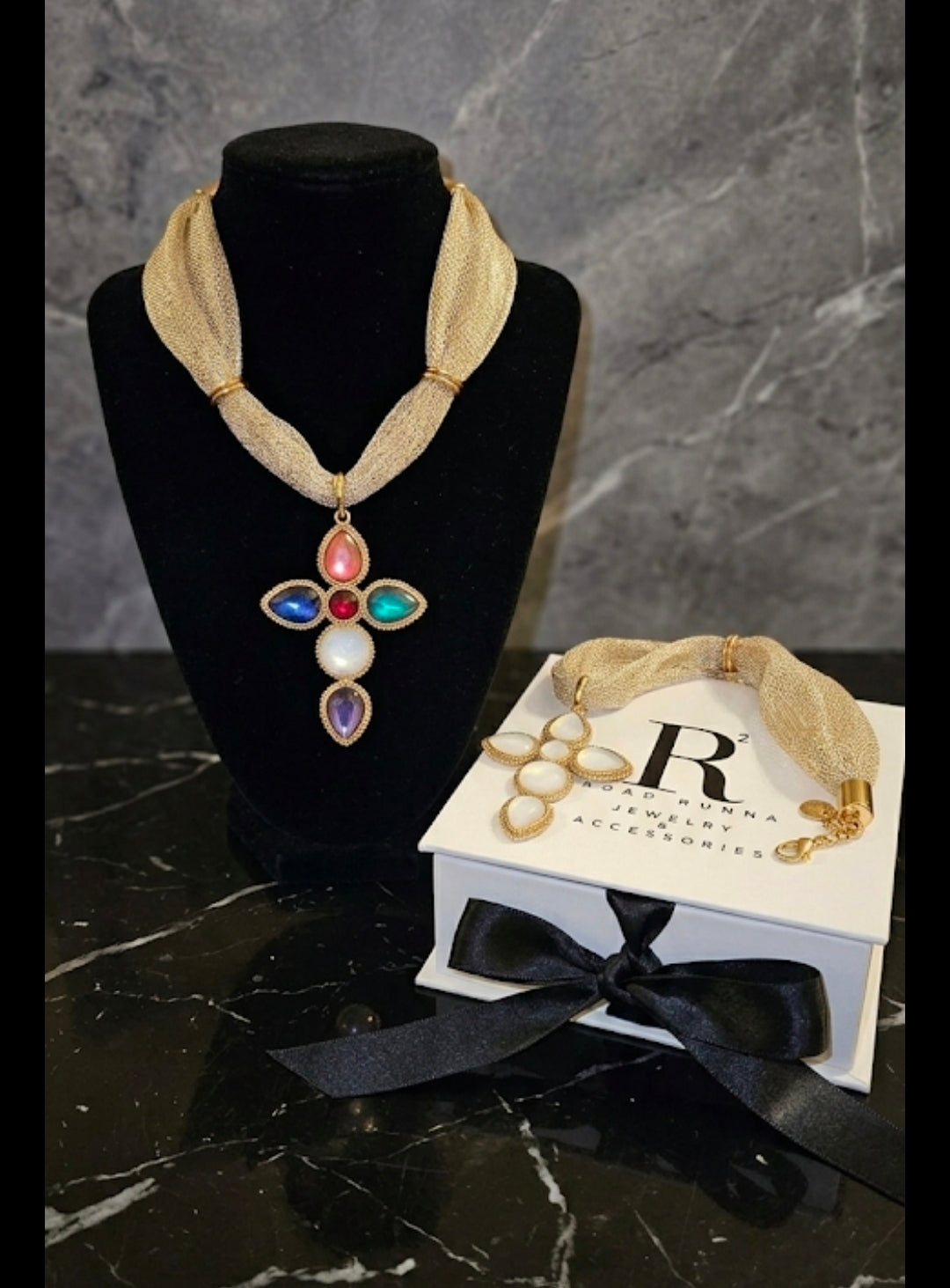 Cross Over Necklace